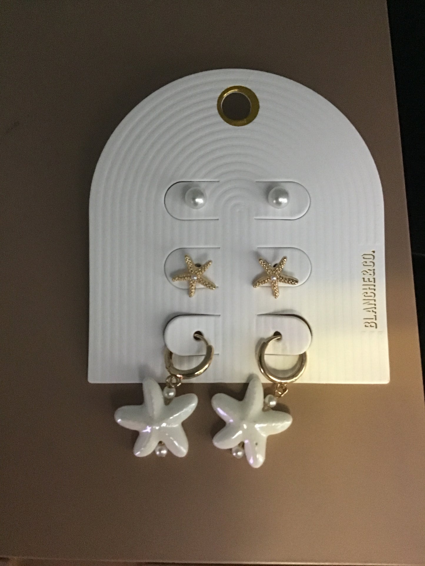 Trio Aretes Estrella de Mar