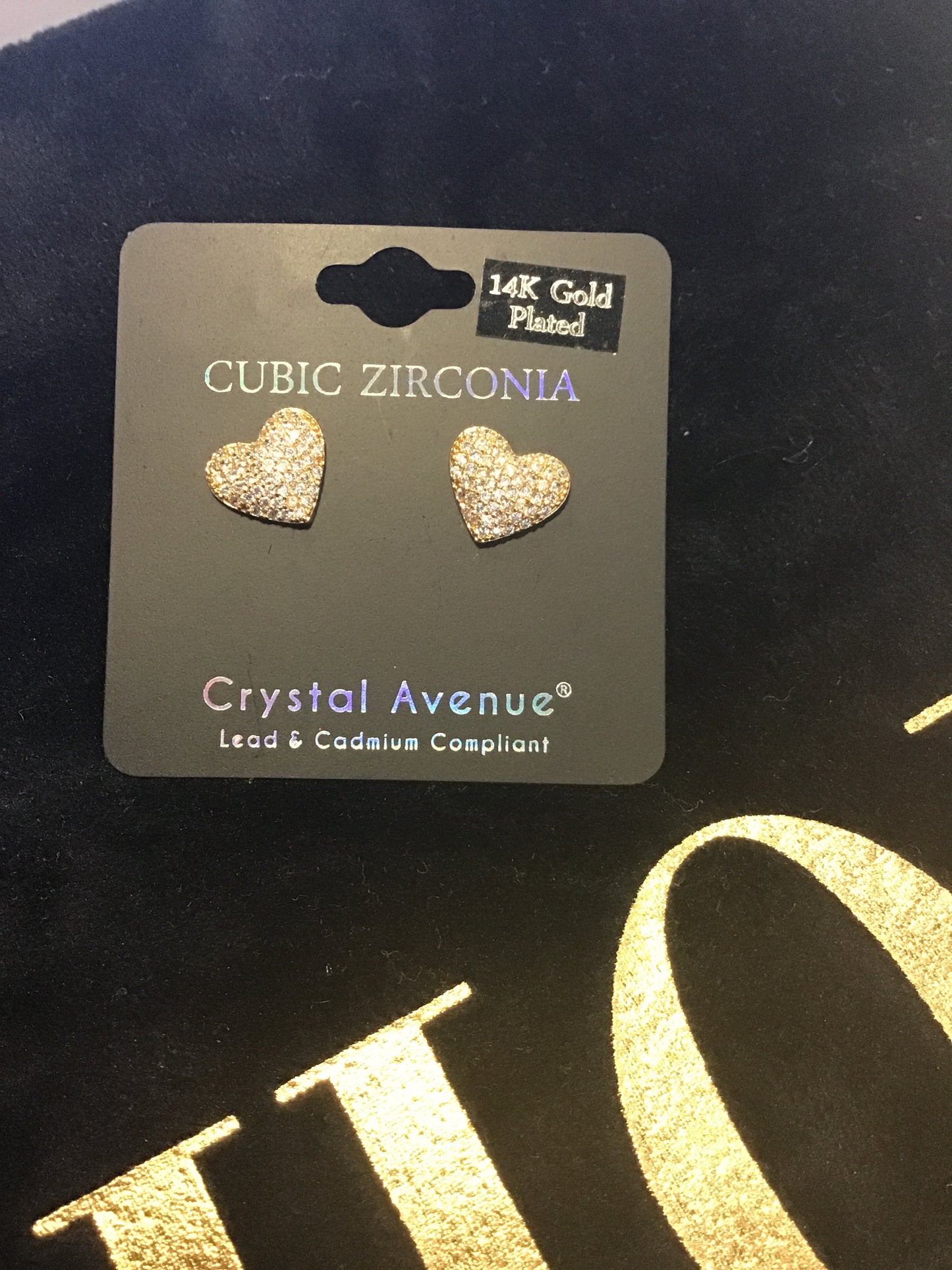 Aretes corazón Cristal