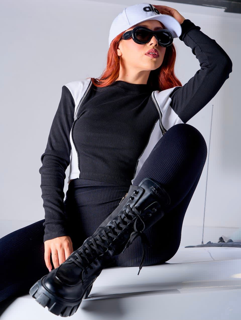 Blusa flounder cierres hombrera