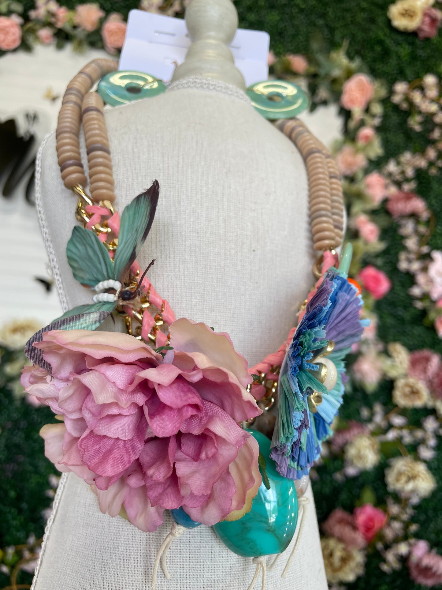 Maxi collar Artesanal Floral