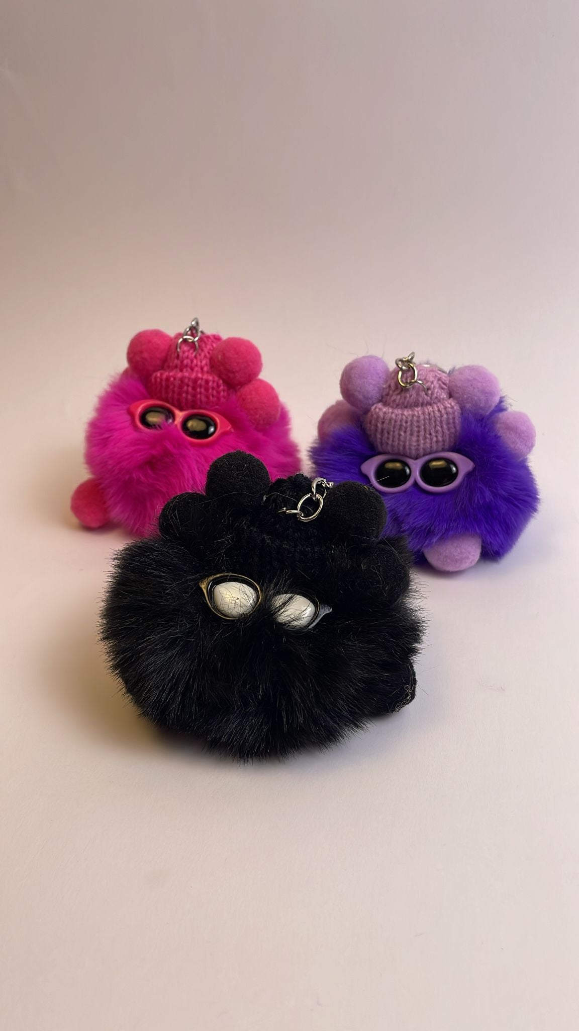 Keychain Fluffy Balls