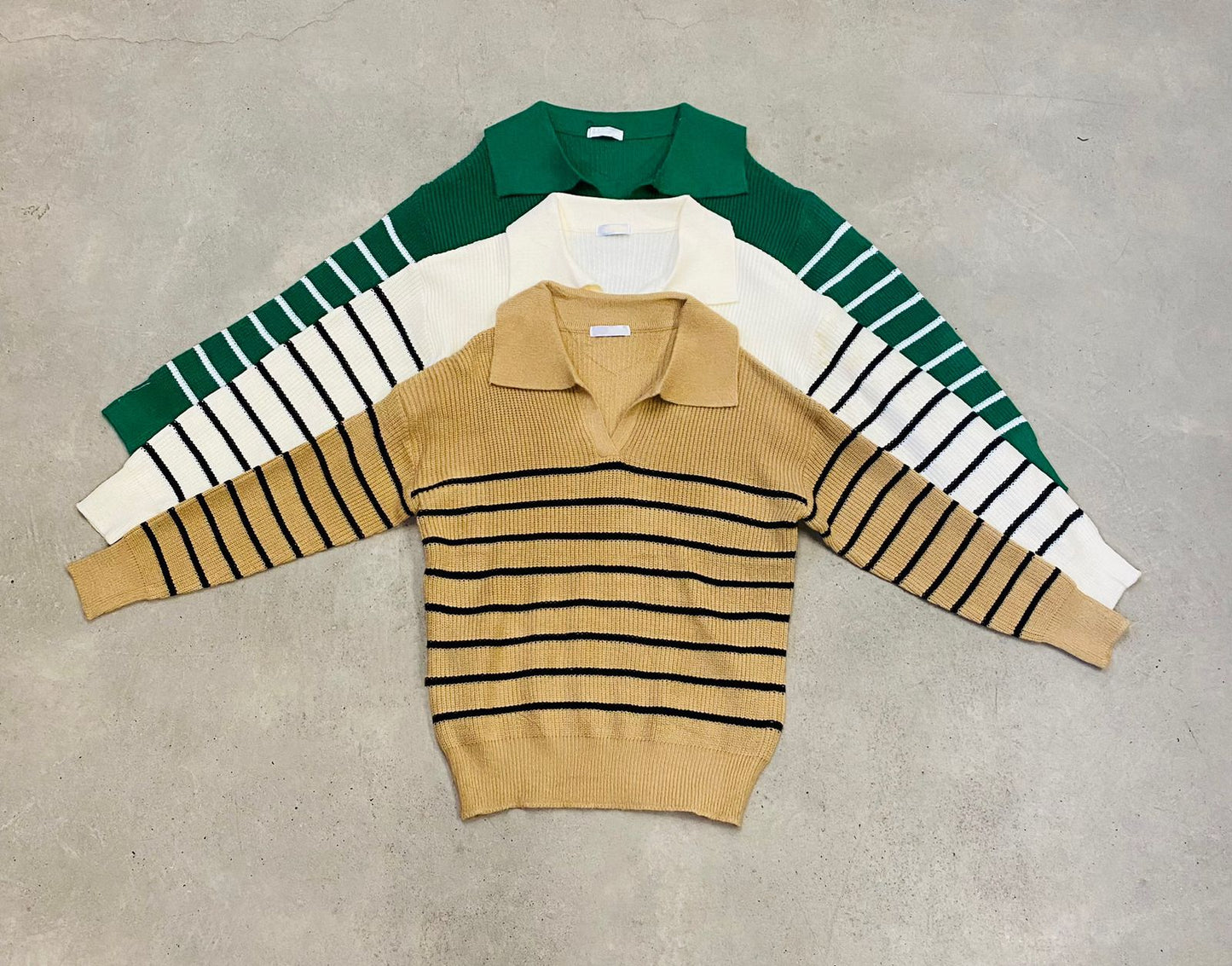 SWETER RAYAS TIPO ZARA TEJIDO DE PUNTO