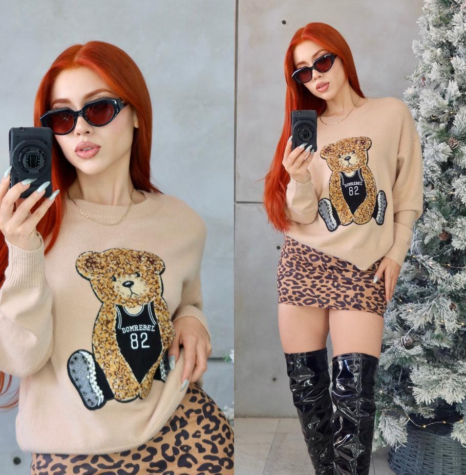 SWETER TED PELUCHE BORDADO TEJIDO DELUXE