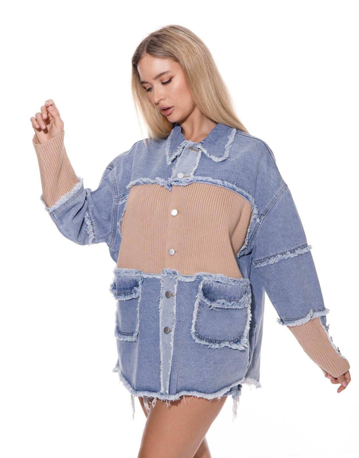 Oversized Fall Denim Cotton Shirt