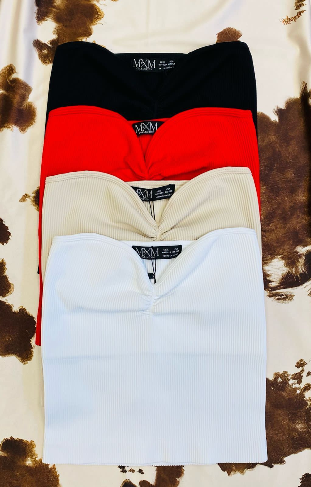 04A25 CROP TOP XIMENA 🌾✨🤎🌵LYCRA CONTROL SEAMLESS