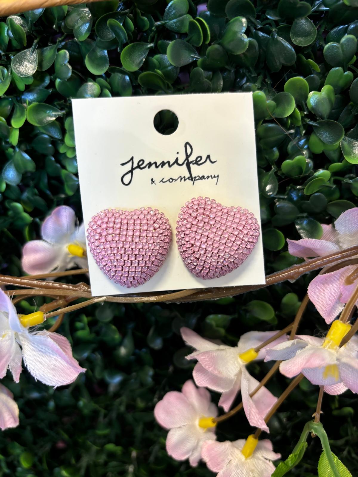 Aretes Corazon Pedreriađź’• JL24