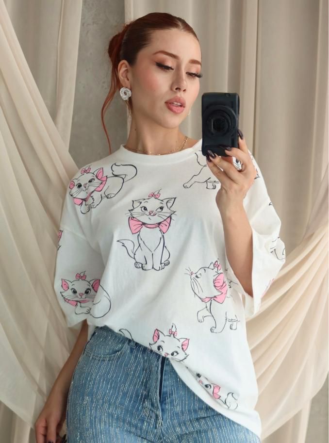 T SHIRT #457 MARIE MULTI & FULL PRINT SUPER OVERSIZED COTTON 08/07/25