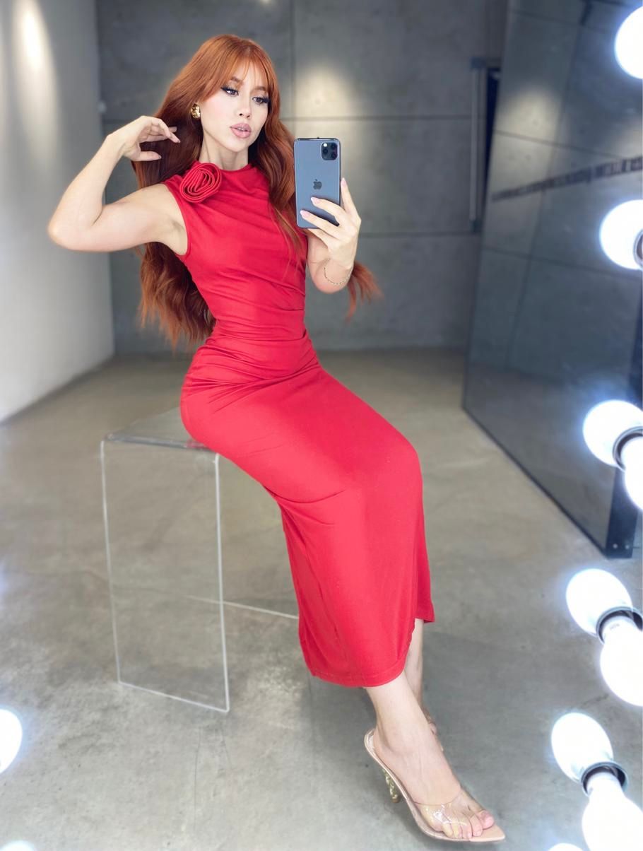 Vestido Formal Flor