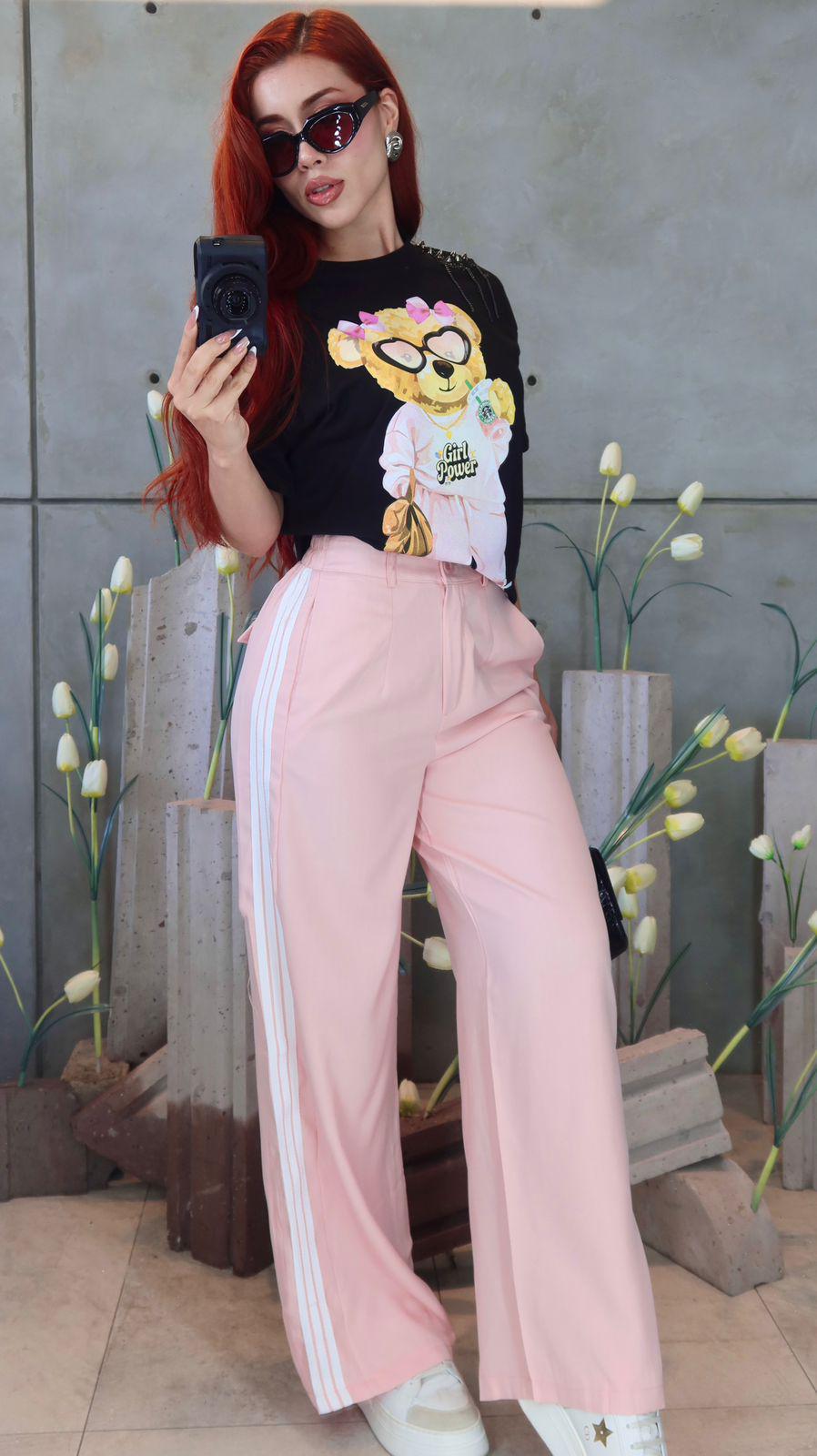 PANTALÓN MILEY BARBIE TWILL FRANJAS💕✨