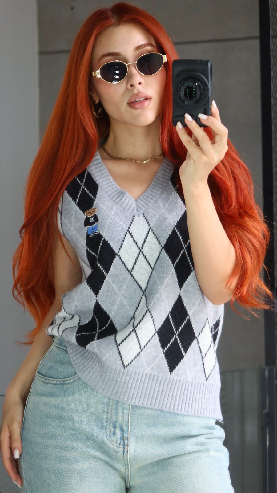 SET BLUSA CUADROS OSITO SEP 26