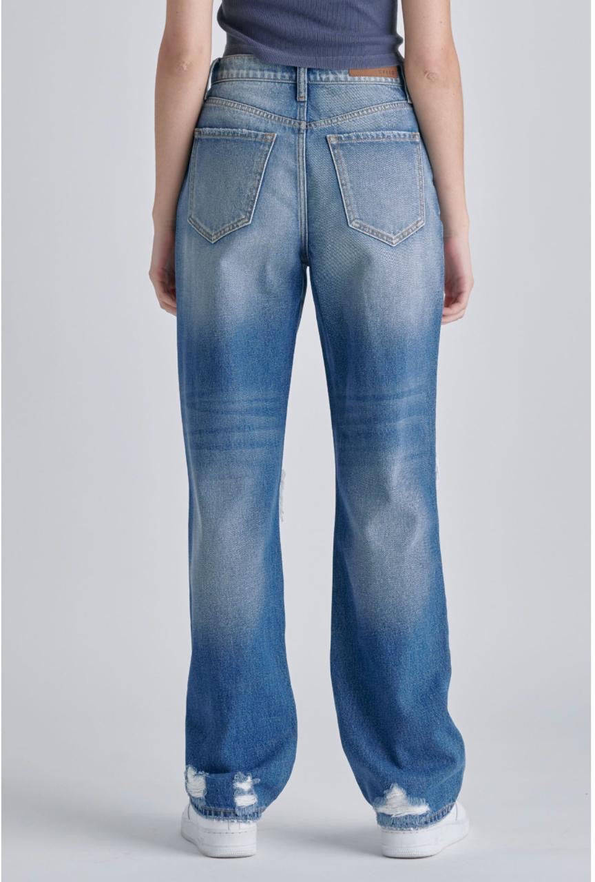 Cello Super High Rise Dad Jean