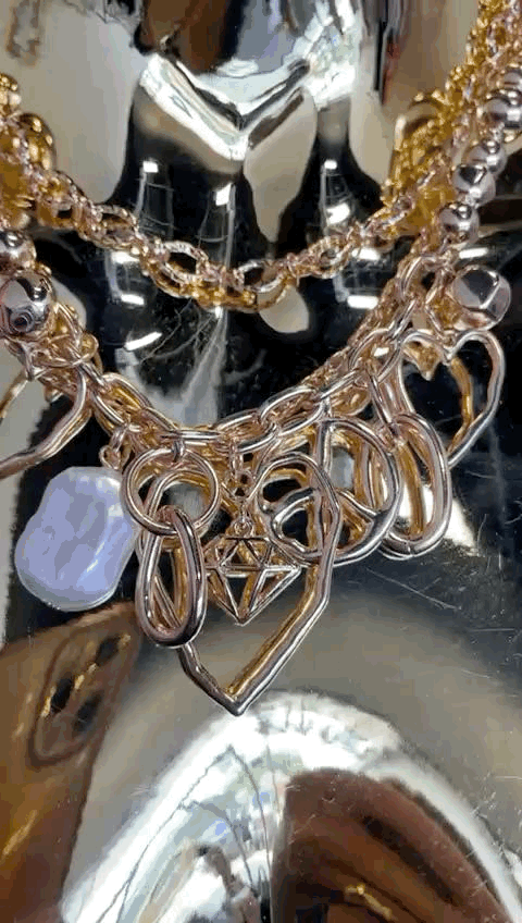 Collar doble corazón