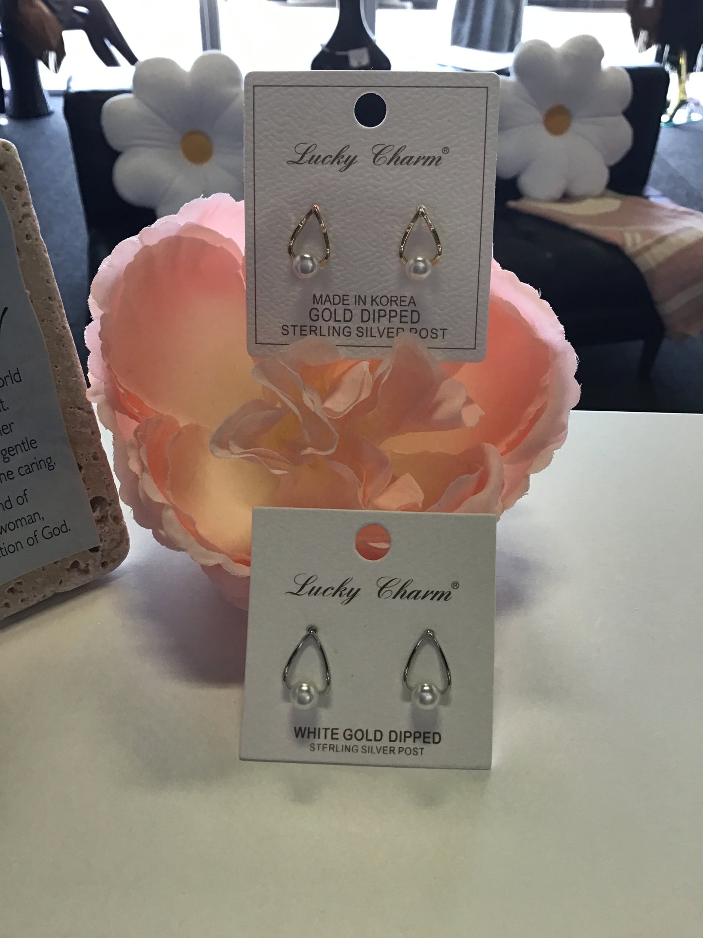 Aretes Gota / perla