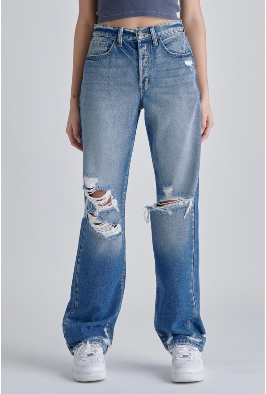 Cello Super High Rise Dad Jean