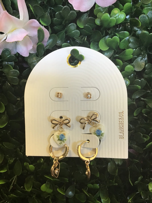 Aretes Trío Mármol