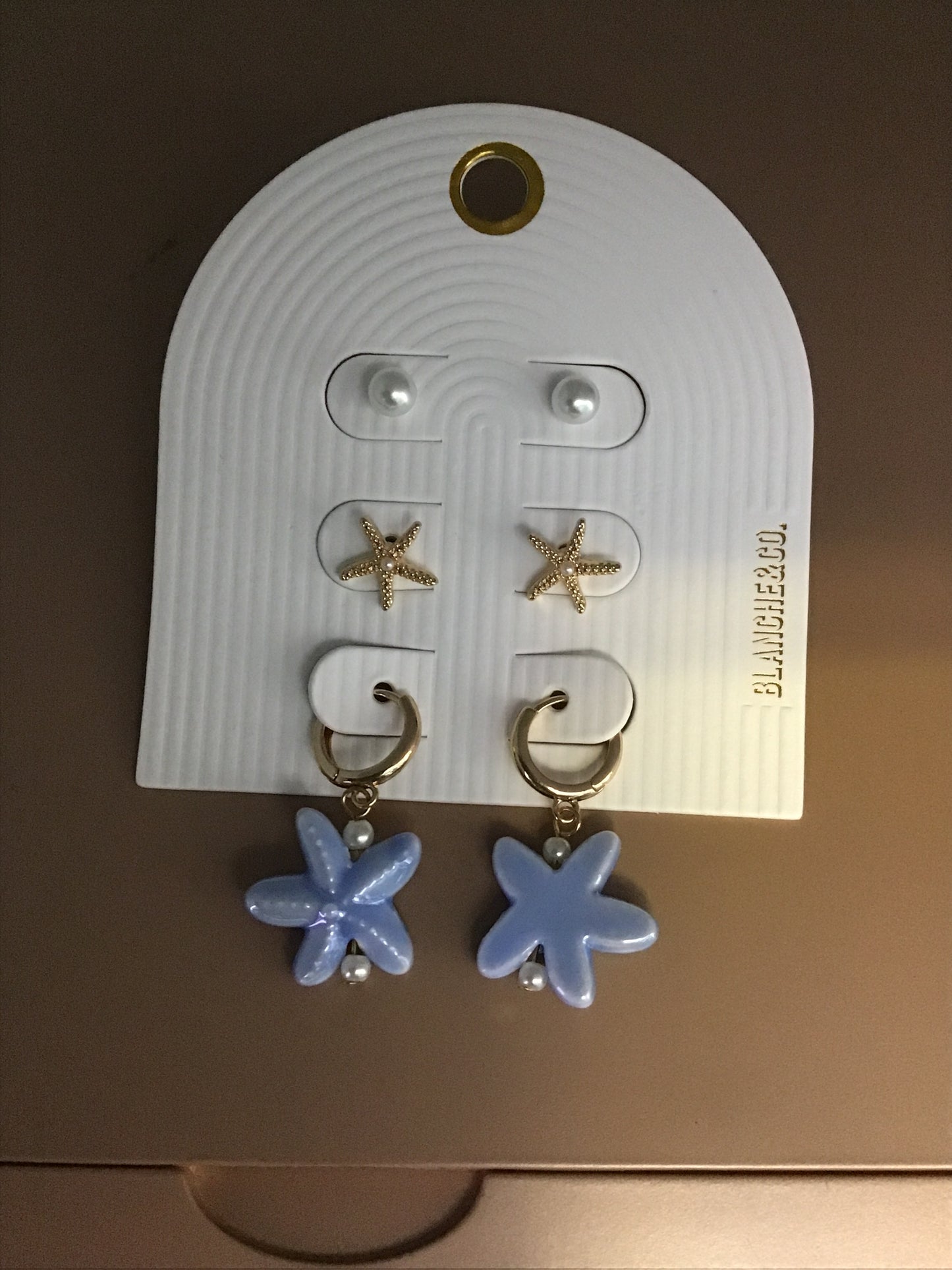 Trio Aretes Estrella de Mar