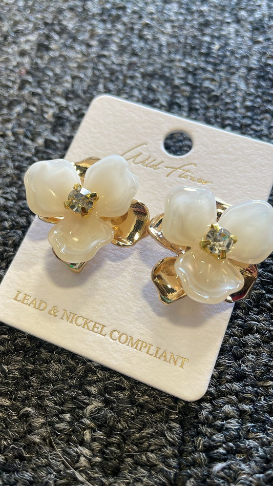 Aretes gold Flower 🌺