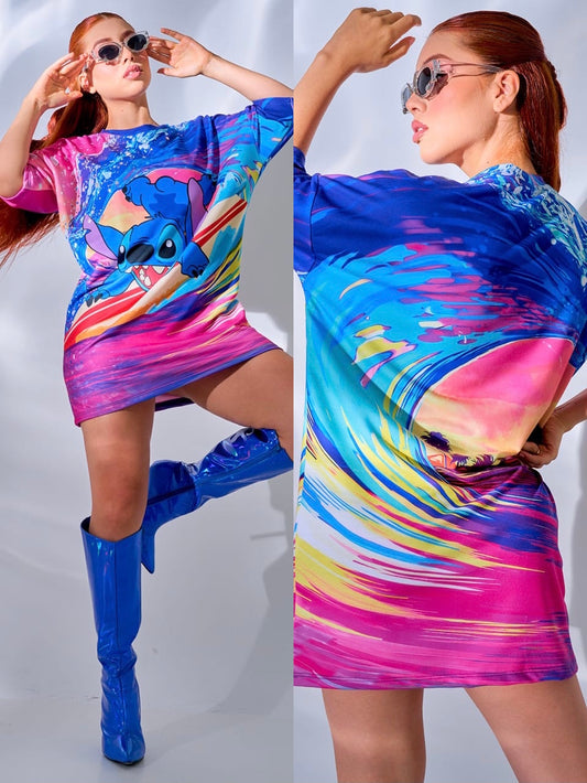 Bluson stitch high waves