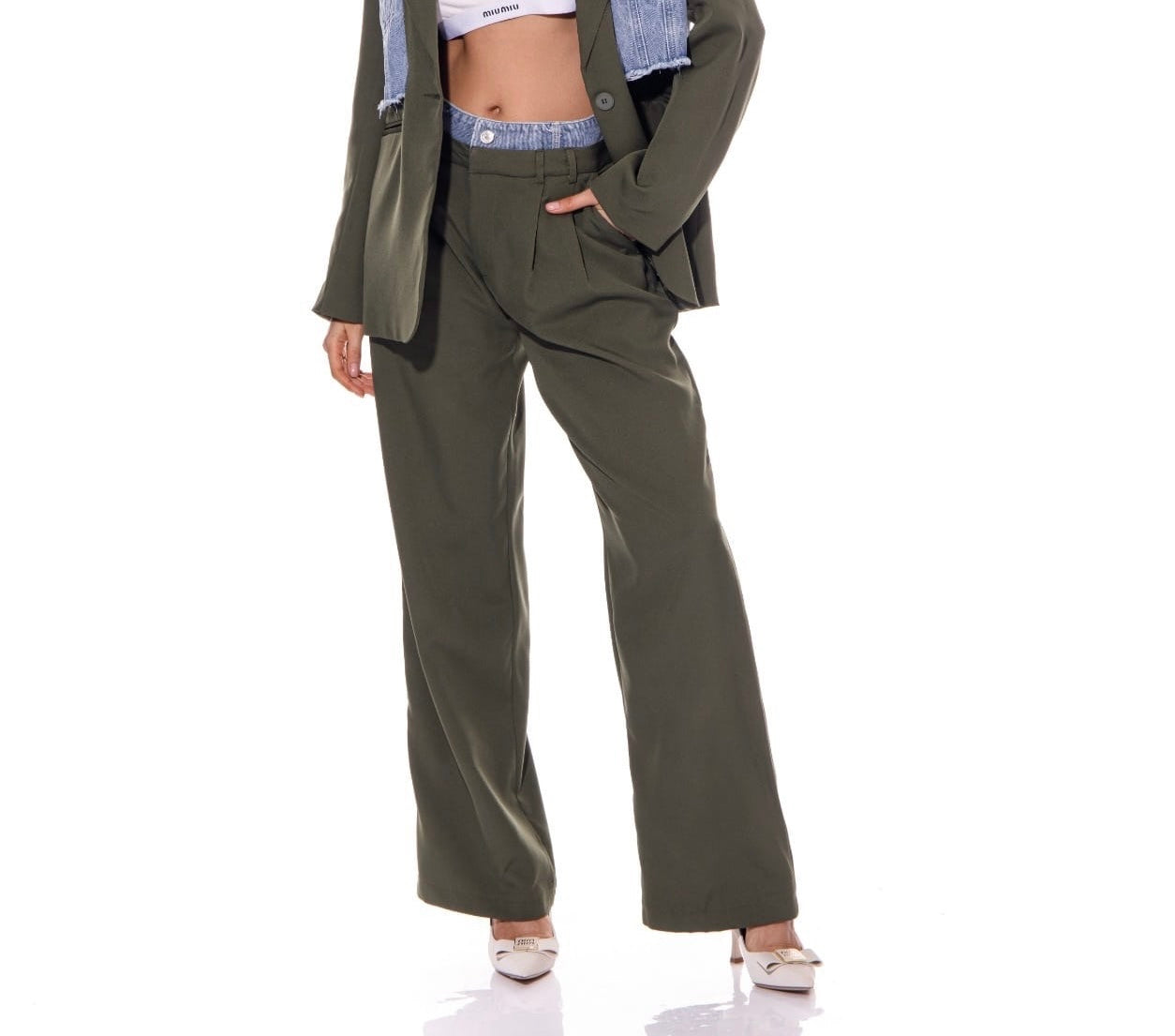 Pants Olive Jean