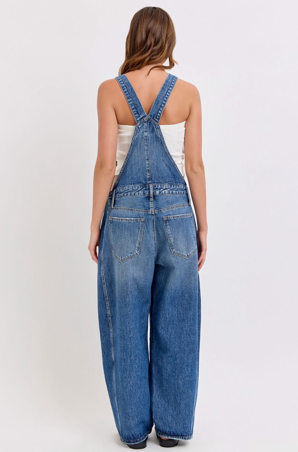 Mid Waisted Barrel Overall