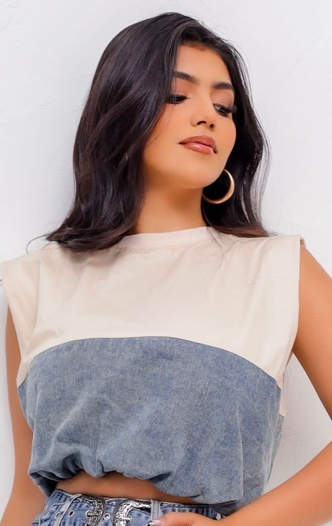 BLUSA DOBLE COLOR
