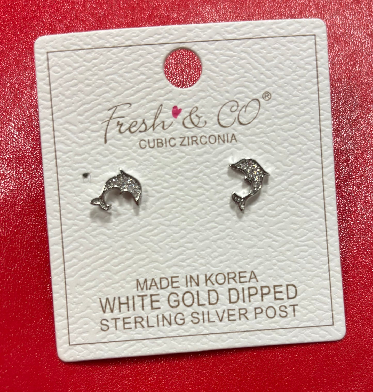 ARETES DELFIN PLATEADOS