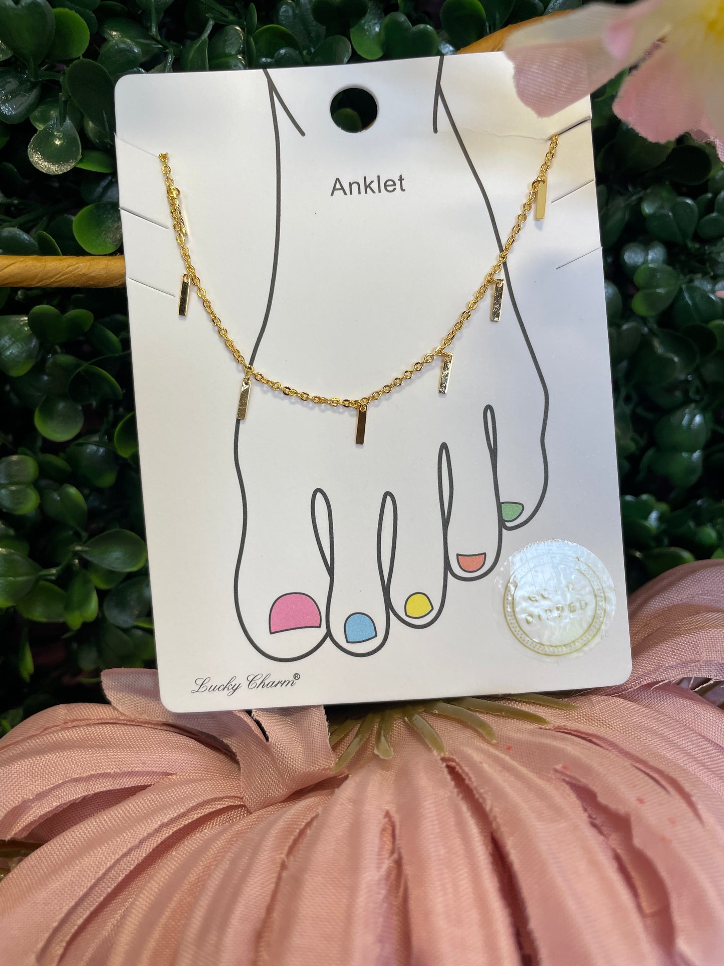 anklet cadena gold