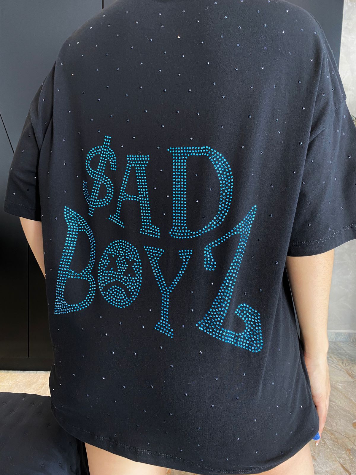 T-shirt Sad Boyz Full Diamonds