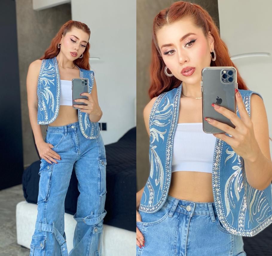 Chaleco jean rodeo