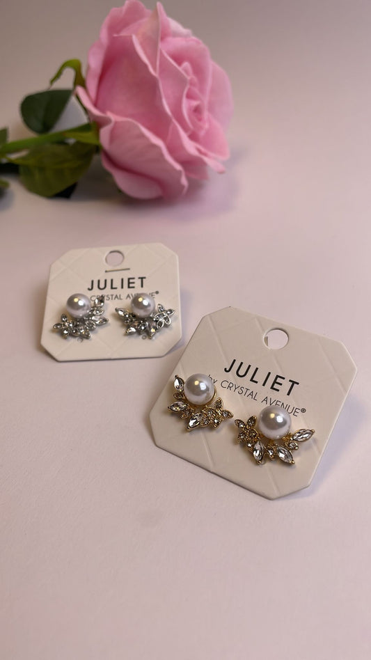 Aretes Perla Crystal