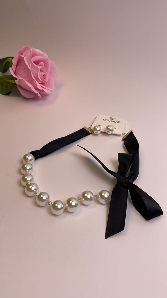 Set Collar Y Aretes Coquette