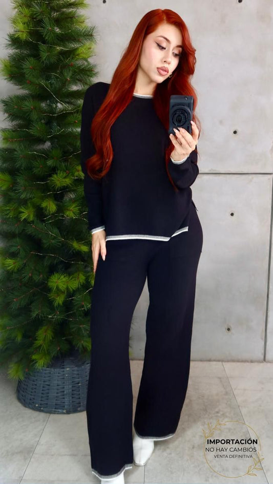 SET NOEMI MAXSWETER Y MAXIPANTALON TEJIDO
