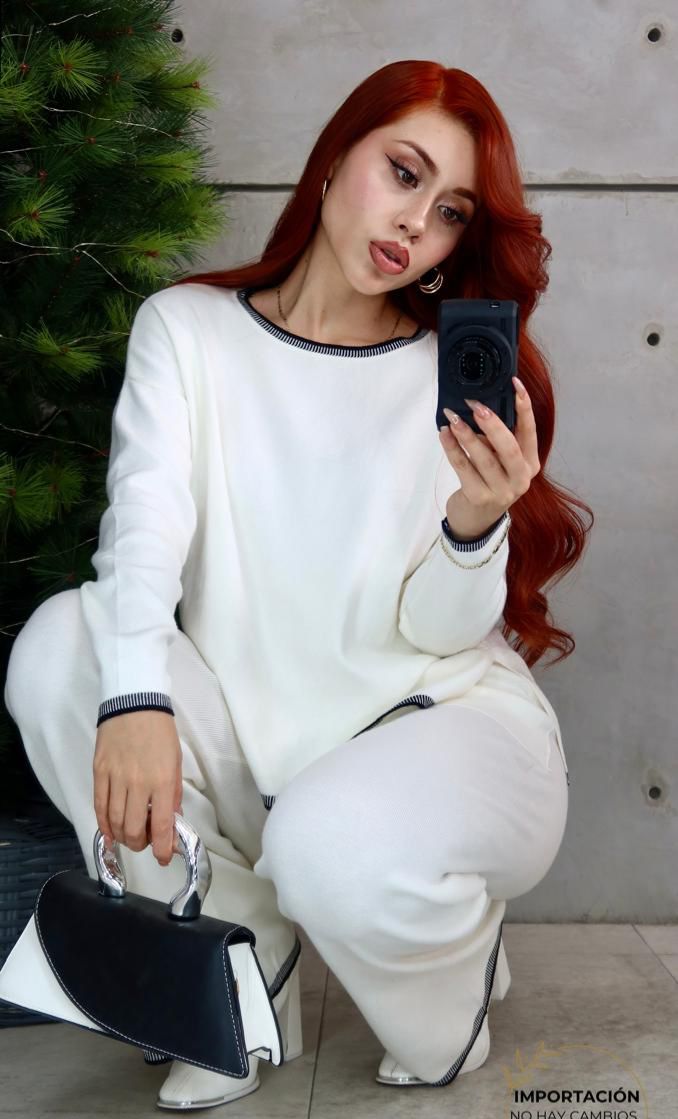 SET NOEMI MAXSWETER Y MAXIPANTALON TEJIDO