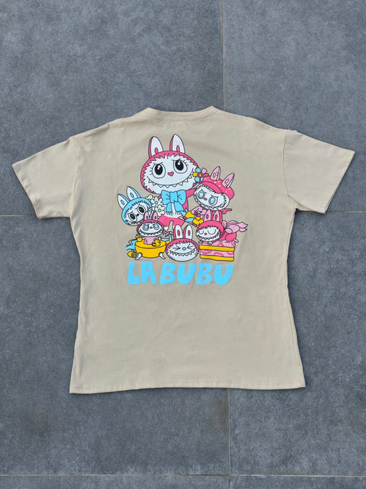 T SHIRT #314 LABUBU 🧸JAPAN FULL PRINT OVERSIZED☁️💖