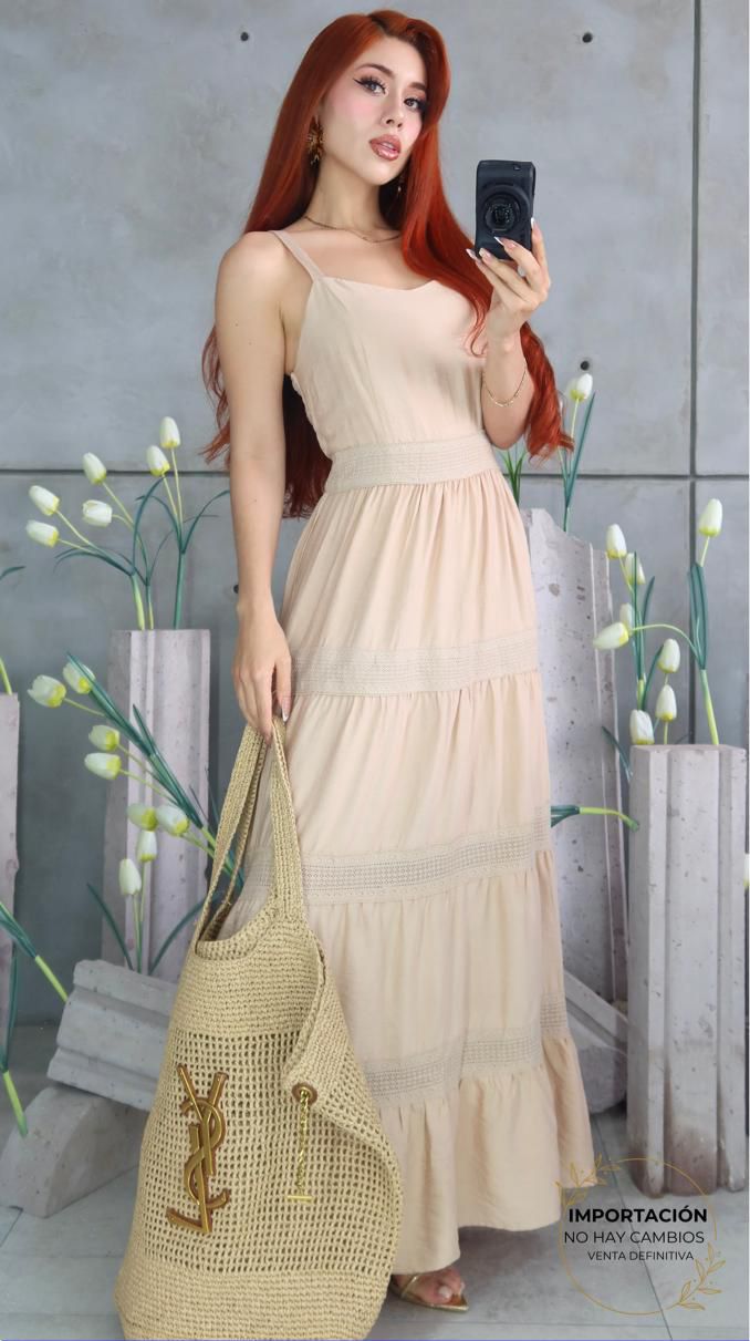 MAXIVESTIDO LINEN FRESH CON BORDADO
