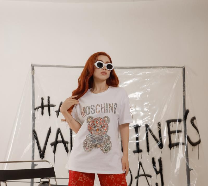 T-shirt oversized full diamonds