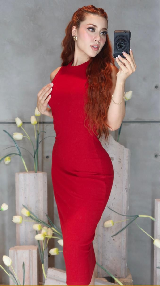 VESTIDO KAROL BASIC RIB DELUXE CORTE CHANEL