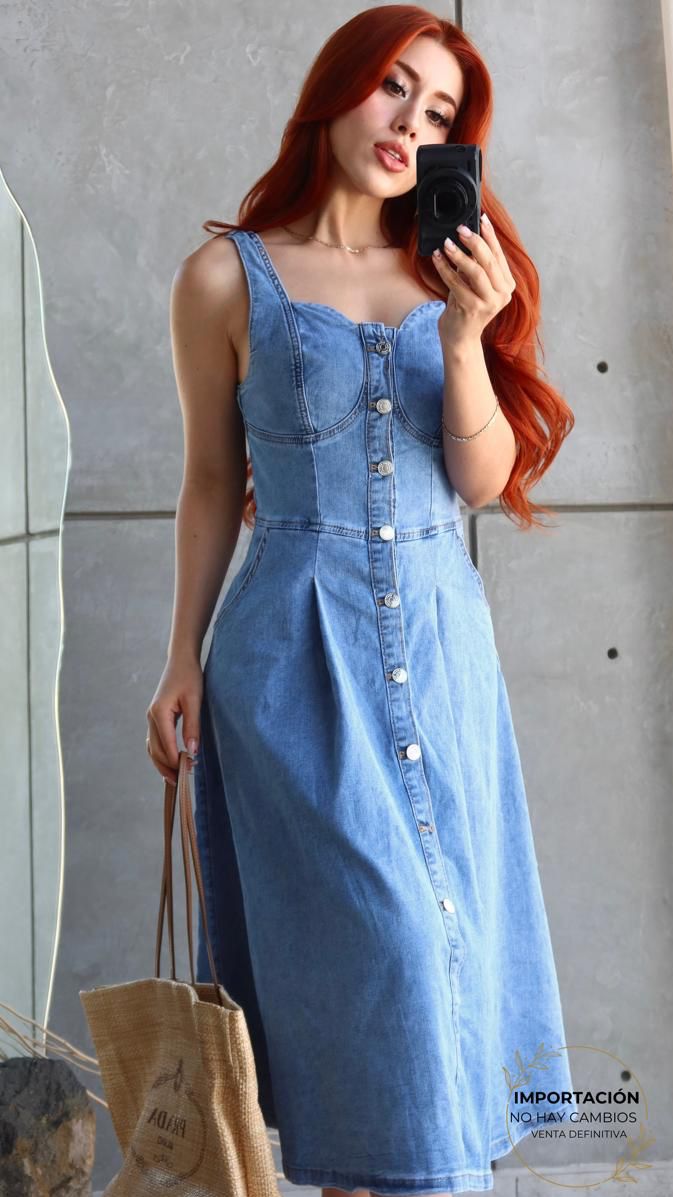 M5 MaxiVestido Denim Rodeo