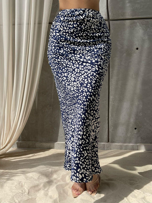 04A25 MAXIFALDA ANIMAL PRINT SATINADA C/RESORTE🦓🌾🐆