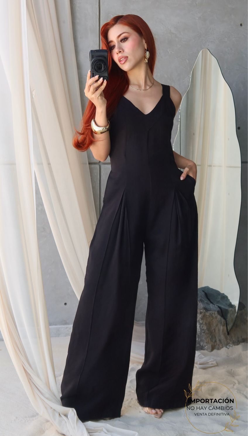 04A25 Palazzo Kenia Oversized Linen