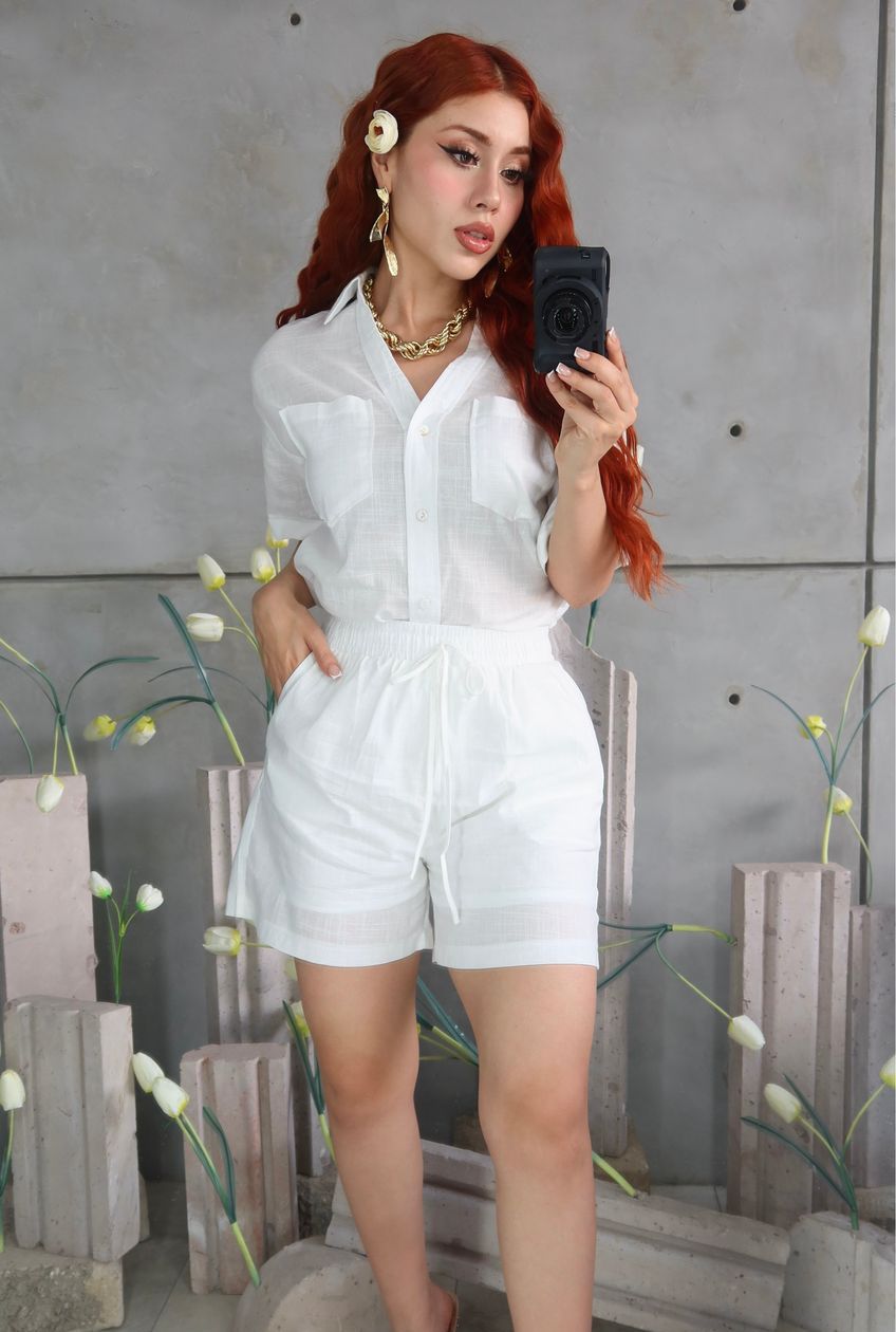 04A25 SET MÓNICA CAMISA Y SHORT LINEN