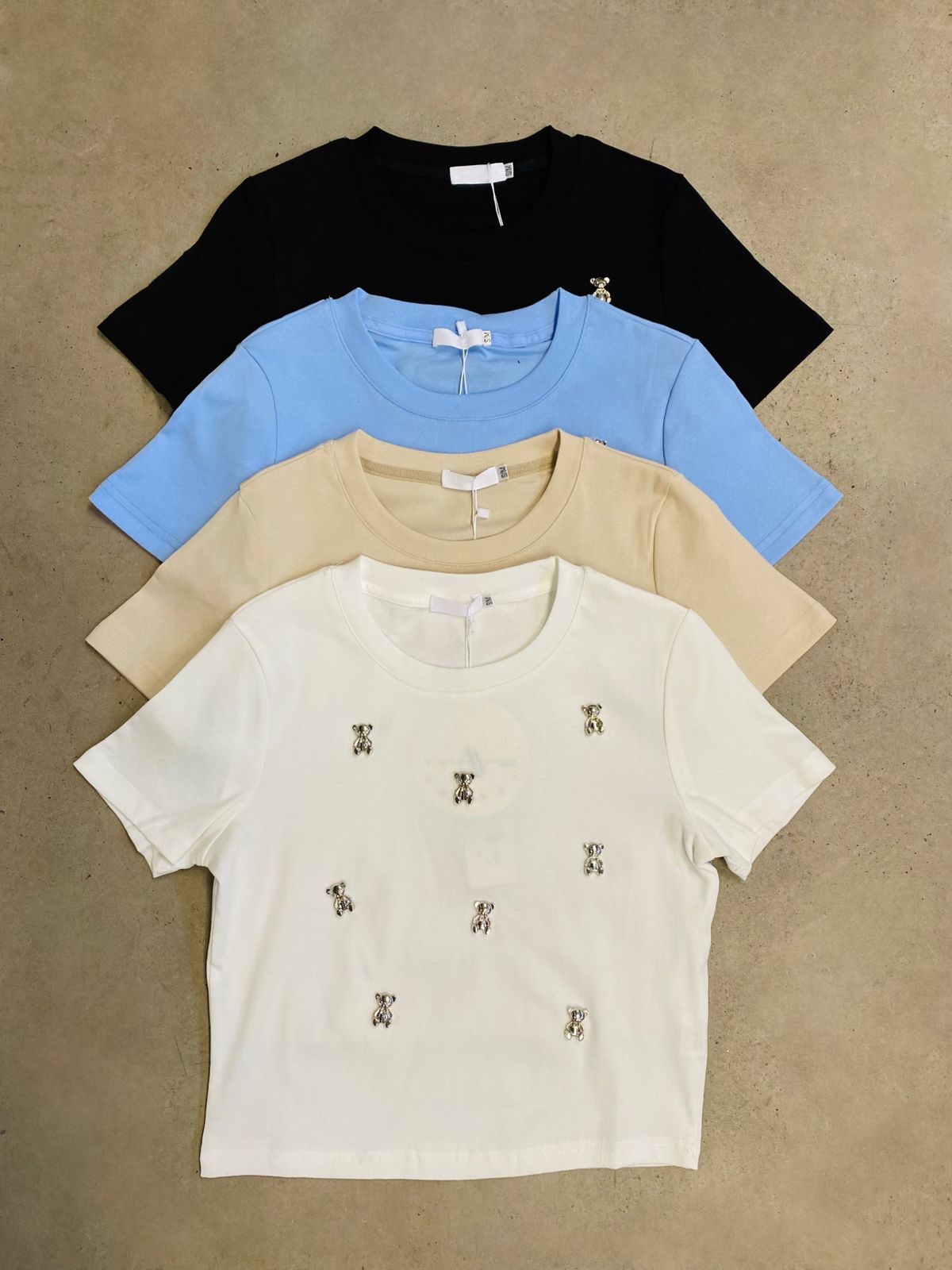 01MY25 BLUSA BEAR 🧸✨M/CORTA COTTO💗