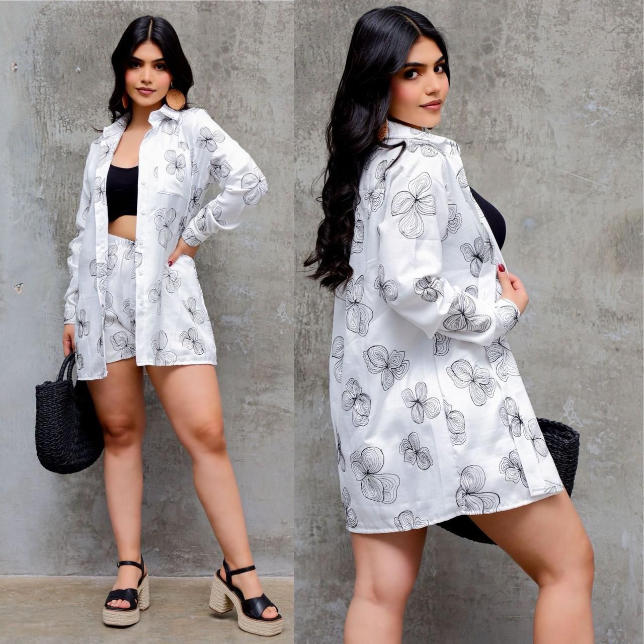 20JN CONJUNTO BORDADO BLUSA-SHORTS