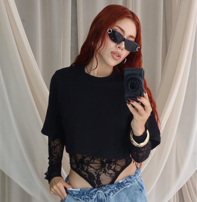 BLUSA MANGA LARGA & TOP