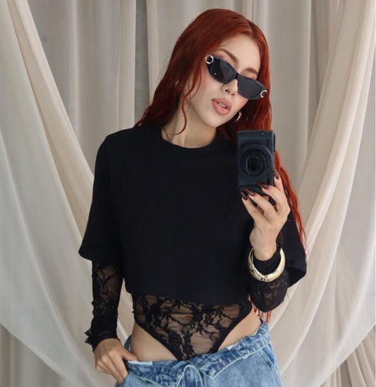BLUSA MANGA LARGA & TOP