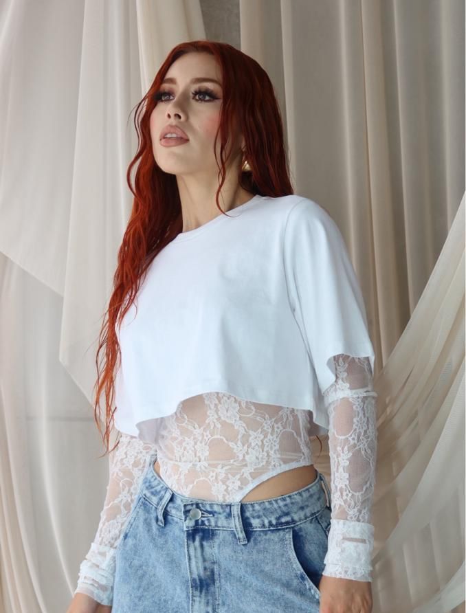 BLUSA MANGA LARGA & TOP