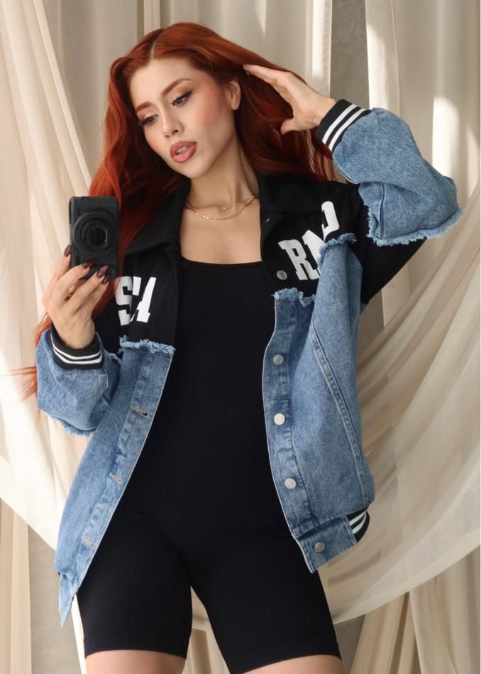 DENIM JACKET COMBINADA OVERSIZED💗 08/07/25