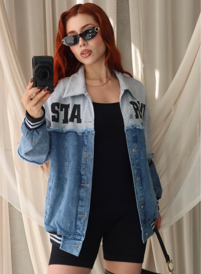 DENIM JACKET COMBINADA OVERSIZED💗 08/07/25