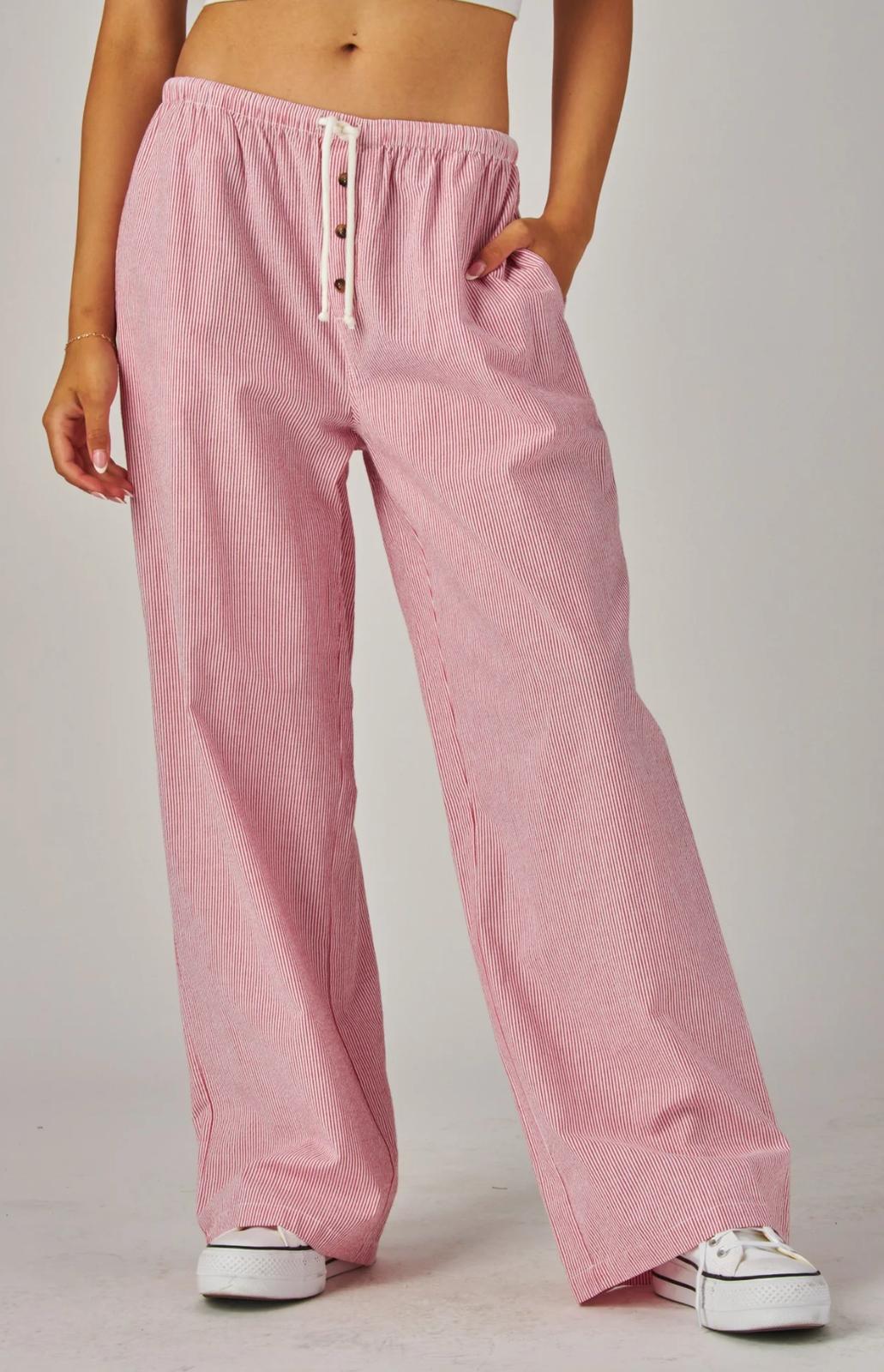 Stripe PJ Pants with Pockets 08/15/25