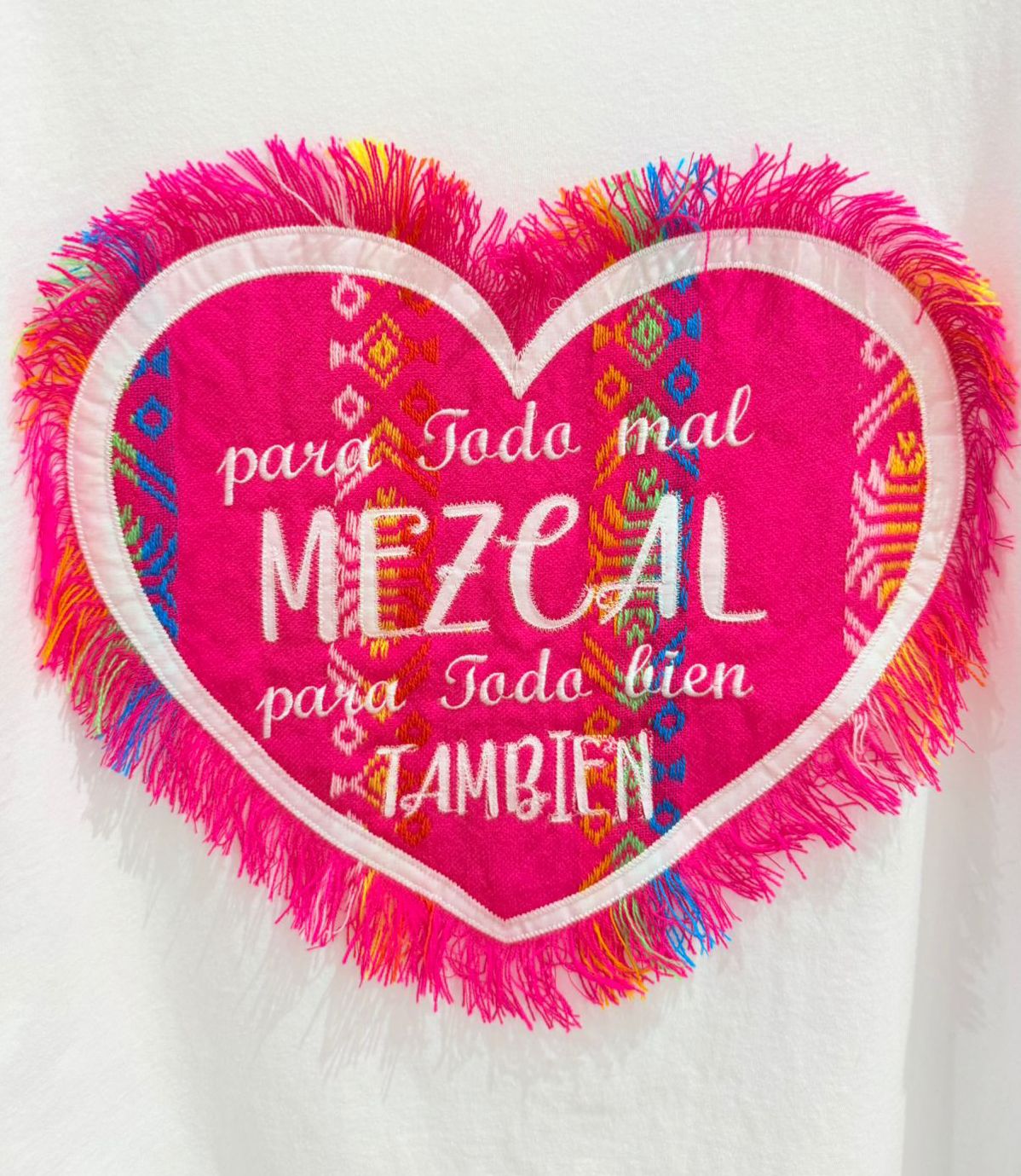 T SHIRT #466 MEZCAL LOVE ❤️‍🔥🇲🇽✨🥃 BORDADO ARTESANAL 🪡🧵 & TEJIDO COTTON OVERSIZED 08/21/25